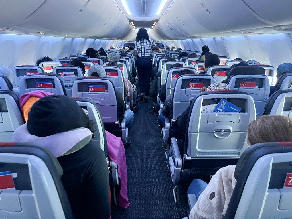 Passage of American Airlines planes.