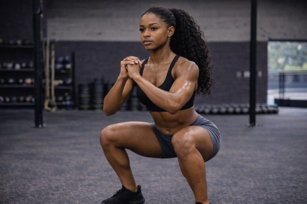 Agachamento com peso do corpo