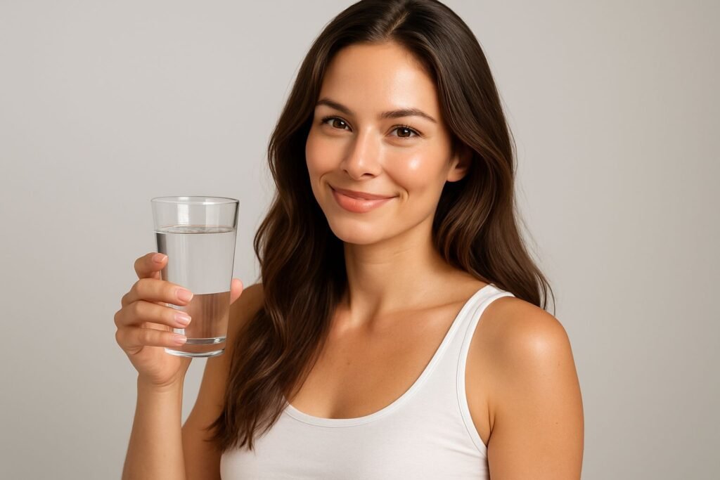 Beber água e a beleza da pele o reflexo da hidratação
