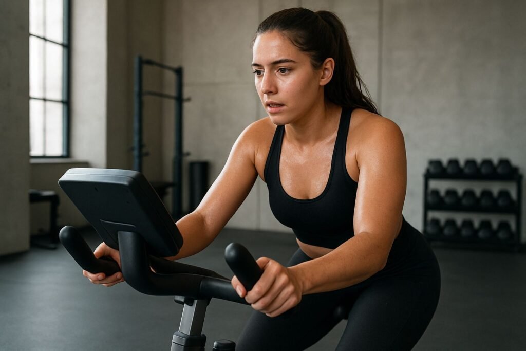 Bicicleta para queimar gordura HIIT