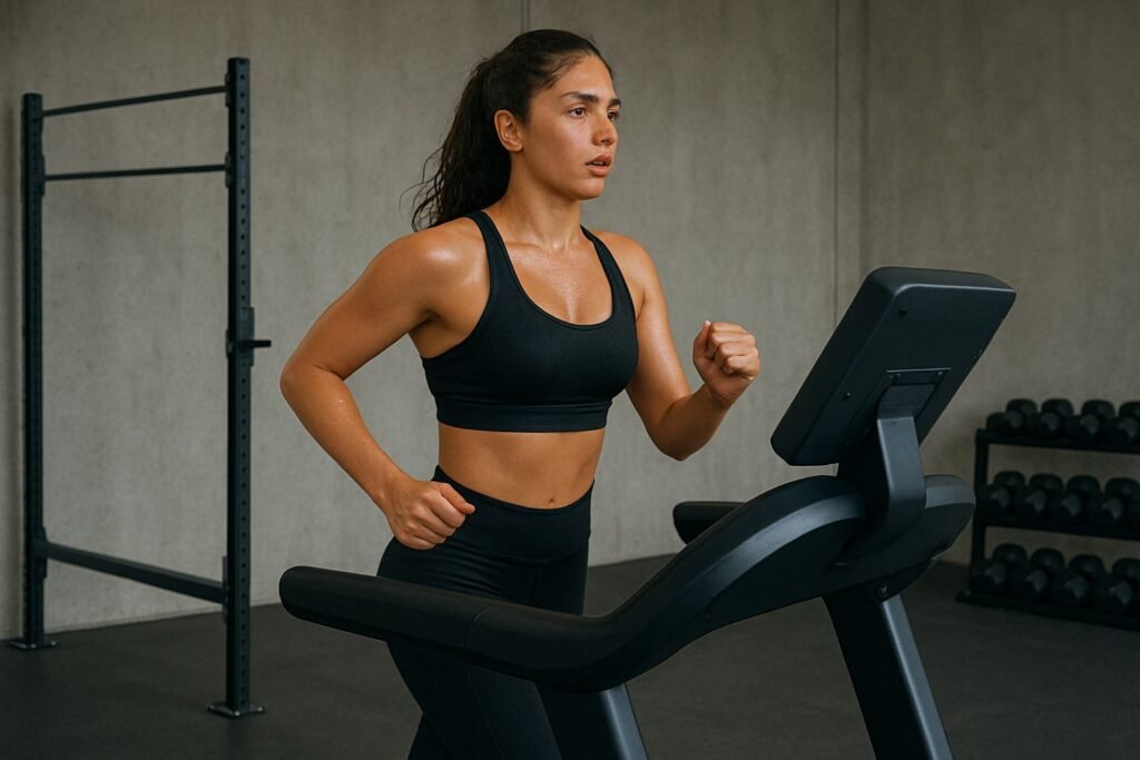 Corrida na esteira HIIT