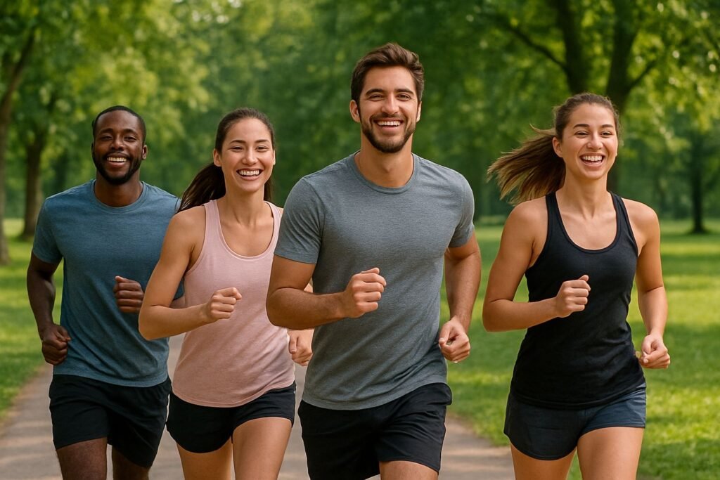 Pessoas correndo
